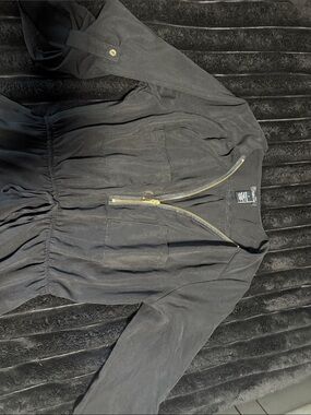 Women’s Black Zip-Front Dress